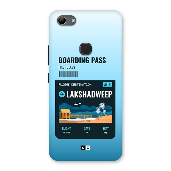 Lakshadweep Boarding Pass Back Case for Vivo Y81