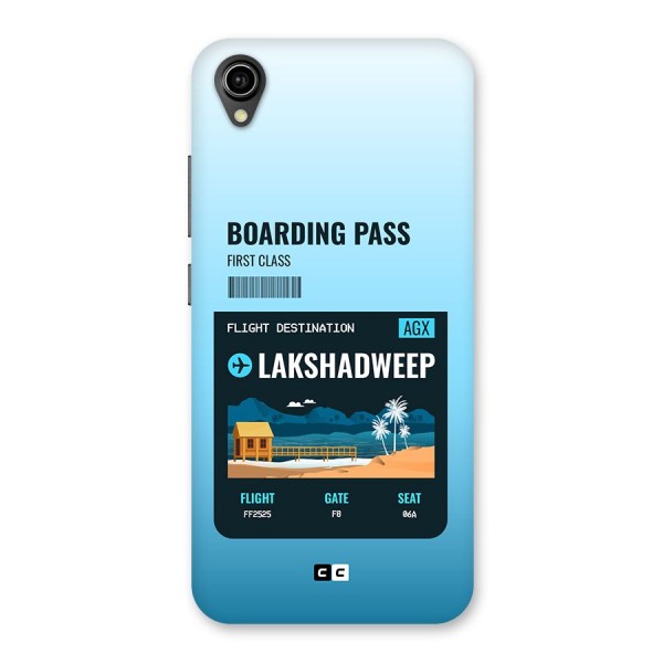 Lakshadweep Boarding Pass Back Case for Vivo Y91i