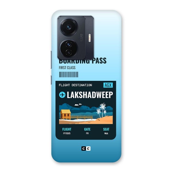 Lakshadweep Boarding Pass Back Case for Vivo iQOO Z6 Pro