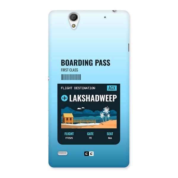 Lakshadweep Boarding Pass Back Case for Xperia C4