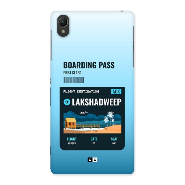 Lakshadweep Boarding Pass Back Case for Xperia Z2