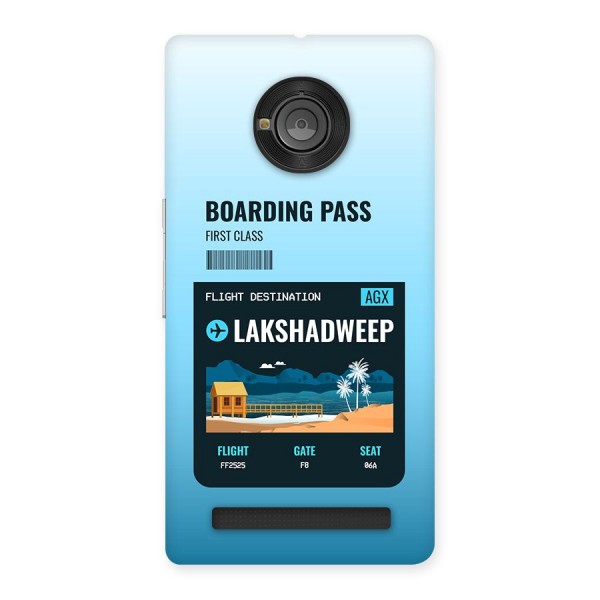 Lakshadweep Boarding Pass Back Case for Yuphoria