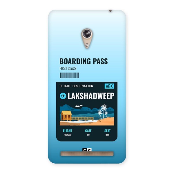 Lakshadweep Boarding Pass Back Case for Zenfone 6