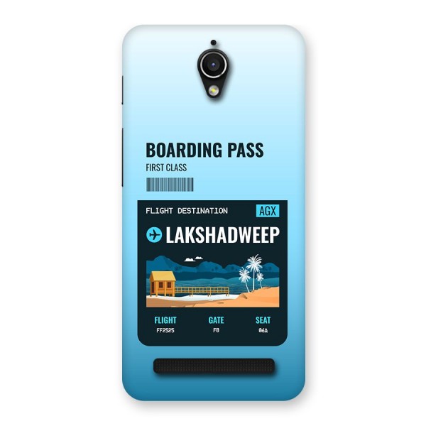 Lakshadweep Boarding Pass Back Case for Zenfone Go