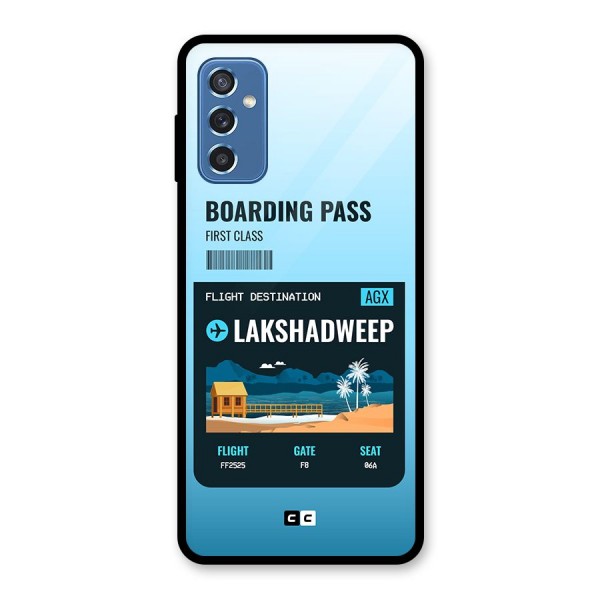 Lakshadweep Boarding Pass Glass Back Case for Galaxy M52 5G