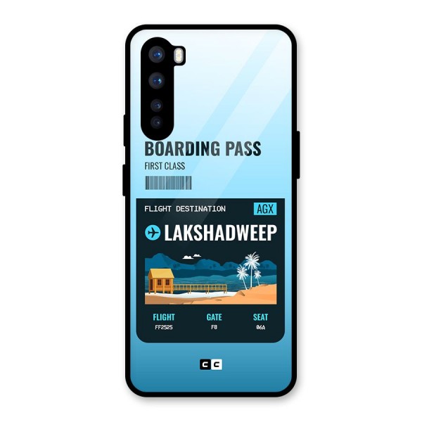 Lakshadweep Boarding Pass Glass Back Case for OnePlus Nord