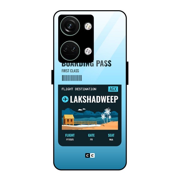 Lakshadweep Boarding Pass Glass Back Case for Oneplus Nord 3
