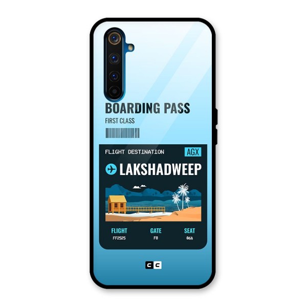 Lakshadweep Boarding Pass Glass Back Case for Realme 6 Pro