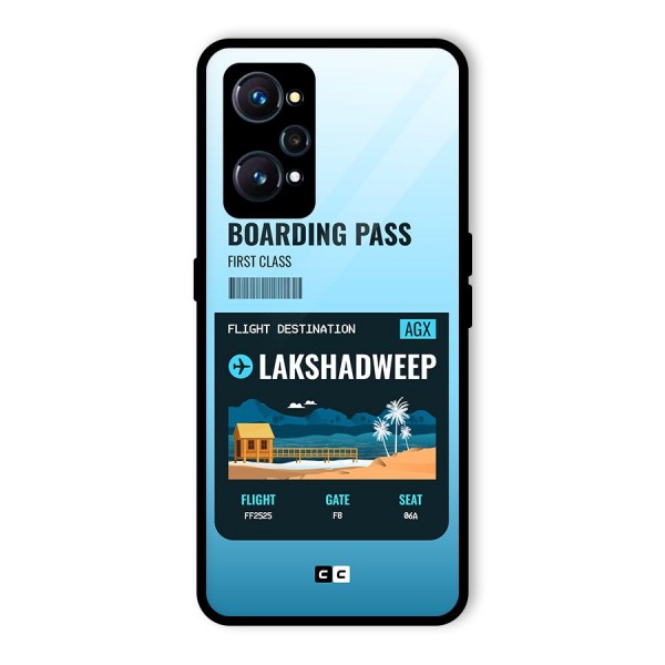 Lakshadweep Boarding Pass Glass Back Case for Realme GT 2