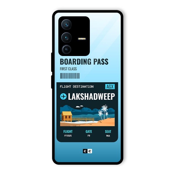 Lakshadweep Boarding Pass Glass Back Case for Vivo V23 Pro