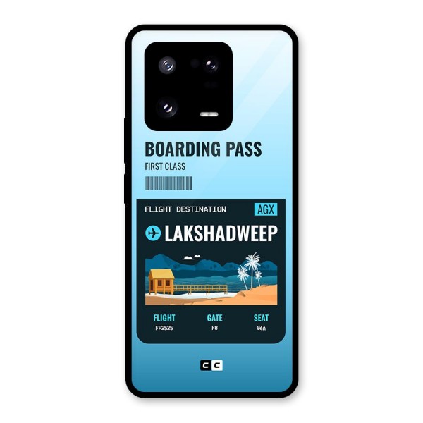 Lakshadweep Boarding Pass Glass Back Case for Xiaomi 13 Pro