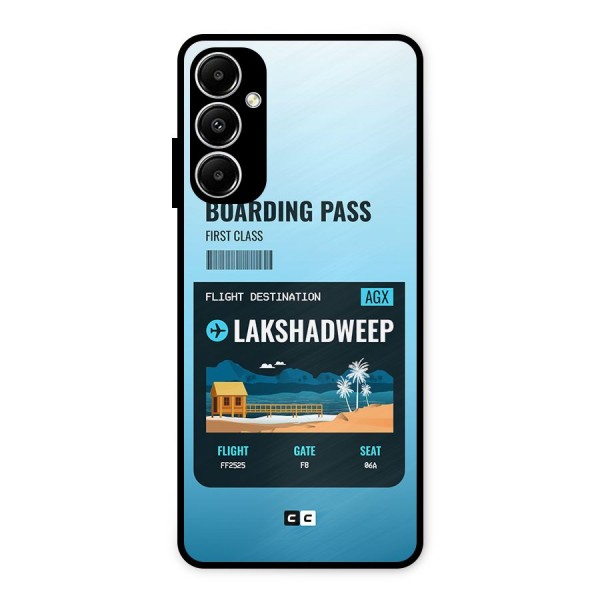 Lakshadweep Boarding Pass Metal Back Case for Galaxy A05s