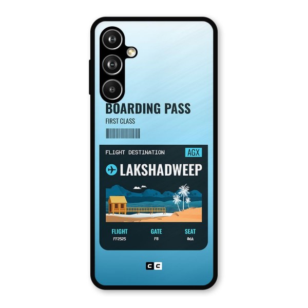 Lakshadweep Boarding Pass Metal Back Case for Galaxy F54