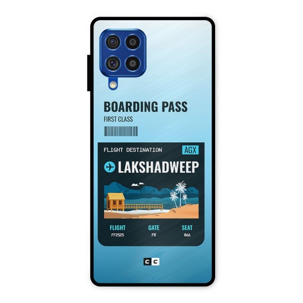 Lakshadweep Boarding Pass Metal Back Case for Galaxy F62