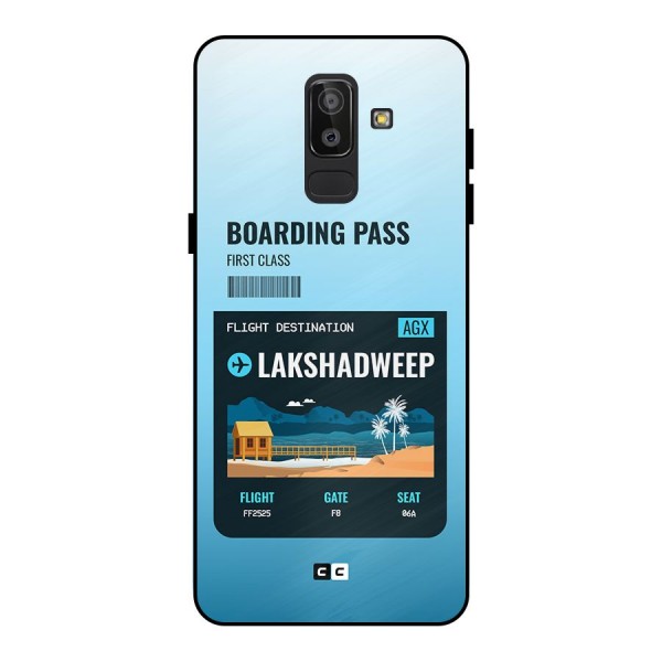 Lakshadweep Boarding Pass Metal Back Case for Galaxy J8