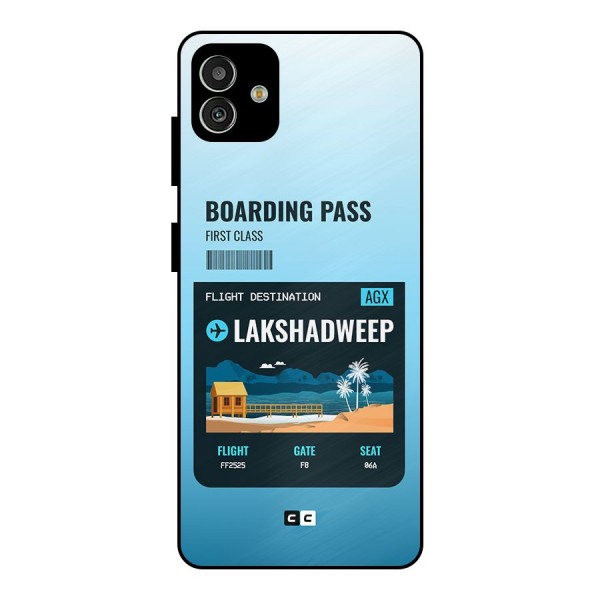 Lakshadweep Boarding Pass Metal Back Case for Galaxy M13 5G