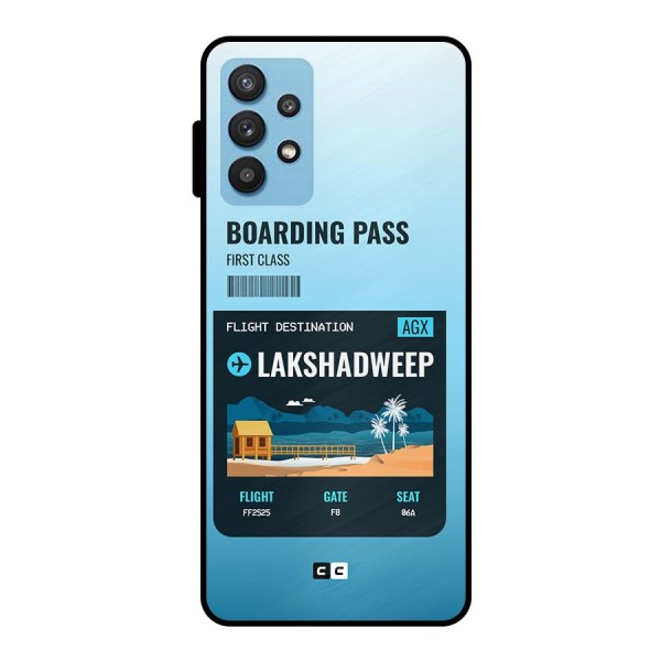 Lakshadweep Boarding Pass Metal Back Case for Galaxy M32 5G