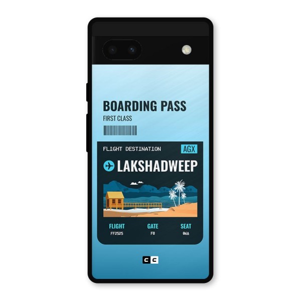 Lakshadweep Boarding Pass Metal Back Case for Google Pixel 6a