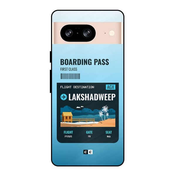 Lakshadweep Boarding Pass Metal Back Case for Google Pixel 8