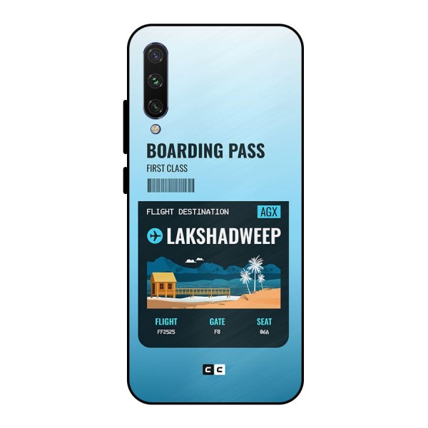 Lakshadweep Boarding Pass Metal Back Case for Mi A3