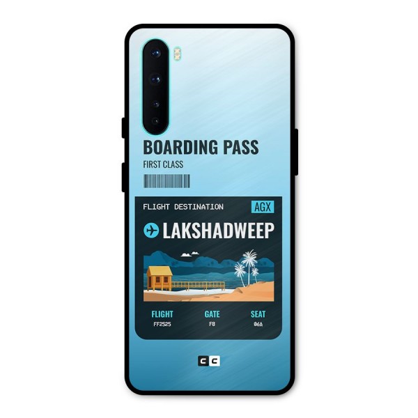 Lakshadweep Boarding Pass Metal Back Case for OnePlus Nord