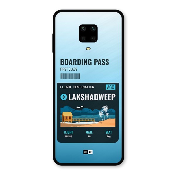 Lakshadweep Boarding Pass Metal Back Case for Poco M2 Pro