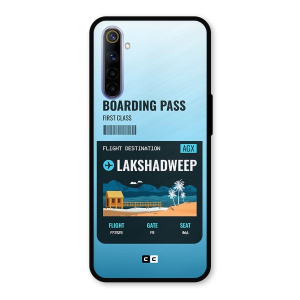 Lakshadweep Boarding Pass Metal Back Case for Realme 6