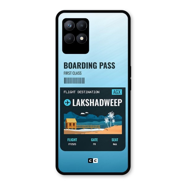 Lakshadweep Boarding Pass Metal Back Case for Realme 8i