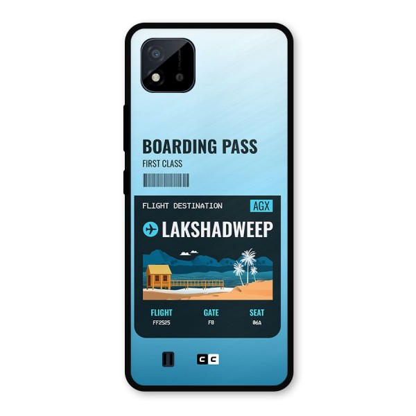 Lakshadweep Boarding Pass Metal Back Case for Realme C11 2021