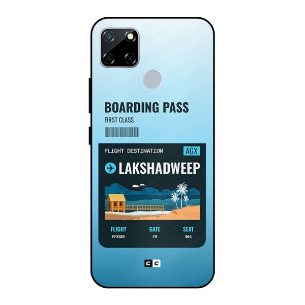 Lakshadweep Boarding Pass Metal Back Case for Realme Narzo 20