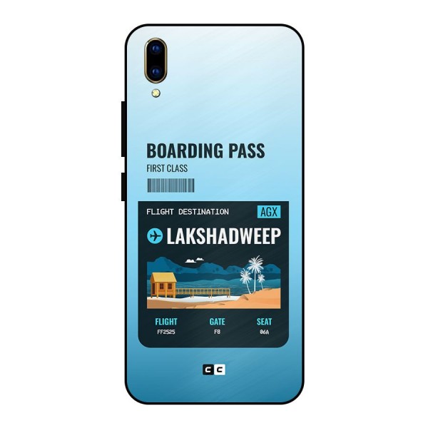 Lakshadweep Boarding Pass Metal Back Case for Vivo V11 Pro