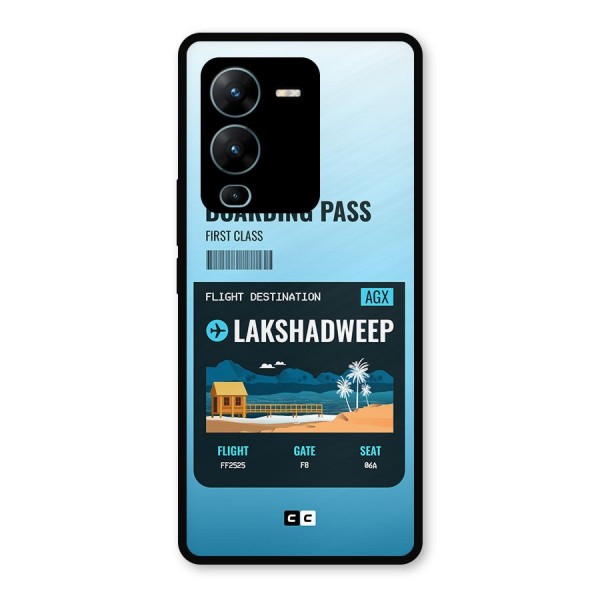 Lakshadweep Boarding Pass Metal Back Case for Vivo V25 Pro