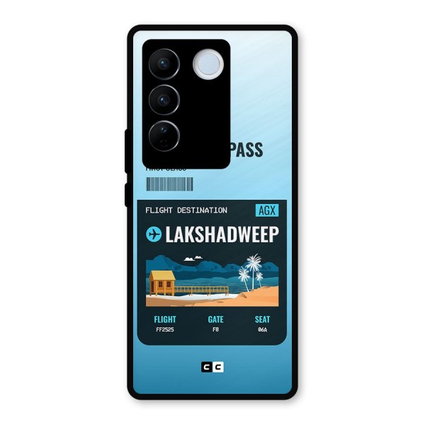 Lakshadweep Boarding Pass Metal Back Case for Vivo V27 Pro