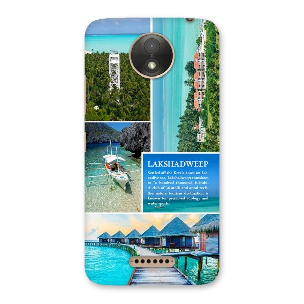 Lakshadweep Collage Back Case for Moto C Plus