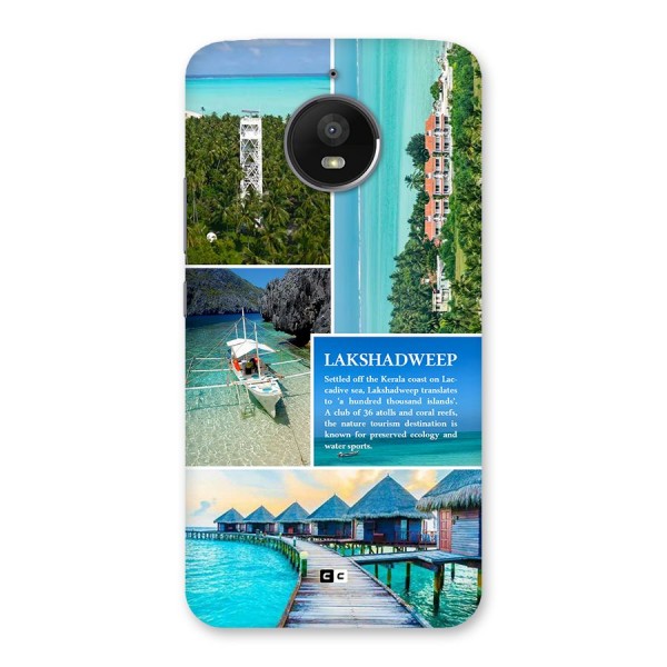 Lakshadweep Collage Back Case for Moto E4 Plus