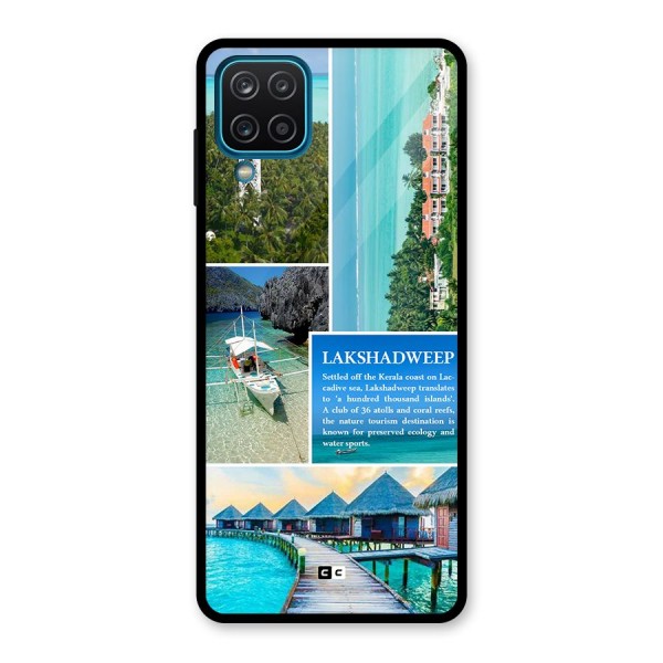 Lakshadweep Collage Glass Back Case for Galaxy A12