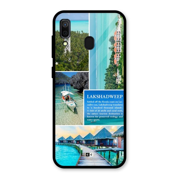 Lakshadweep Collage Glass Back Case for Galaxy A30