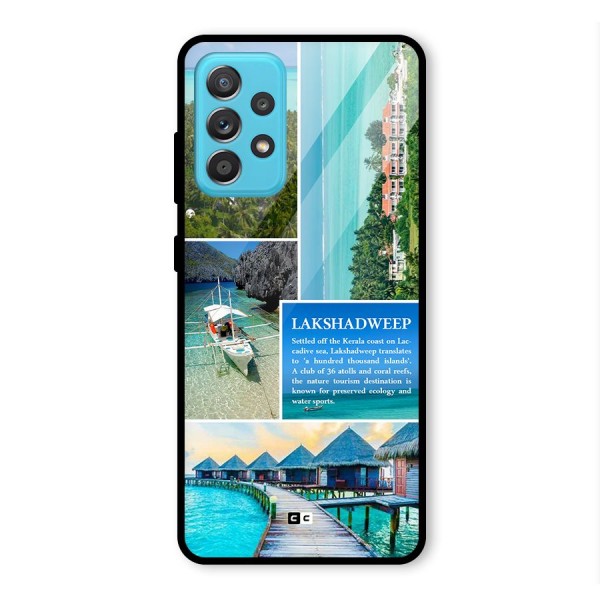 Lakshadweep Collage Glass Back Case for Galaxy A52