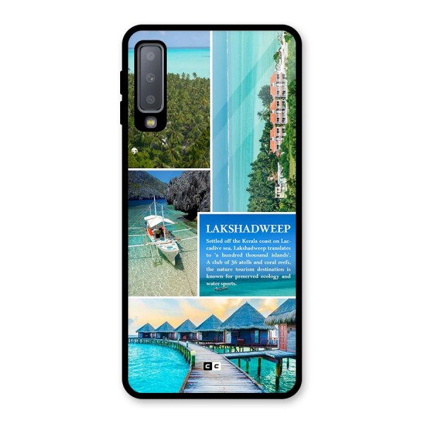 Lakshadweep Collage Glass Back Case for Galaxy A7 (2018)