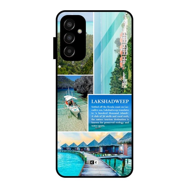 Lakshadweep Collage Glass Back Case for Galaxy F13