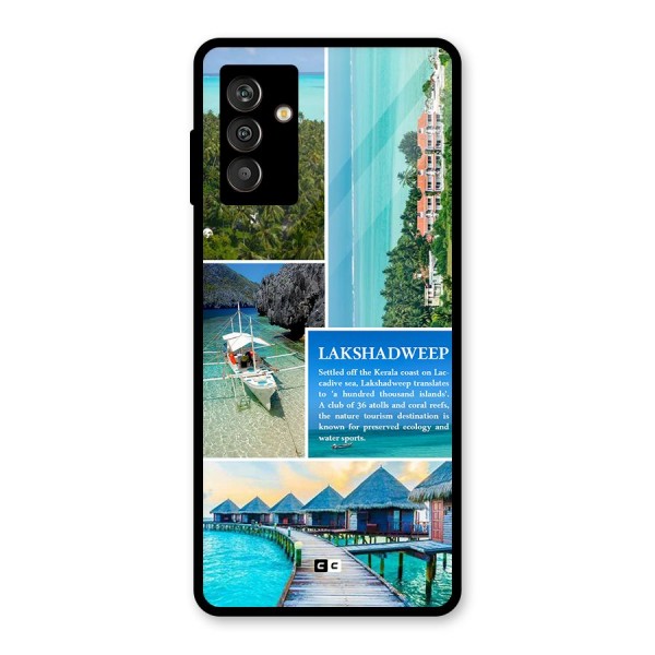 Lakshadweep Collage Glass Back Case for Galaxy M13