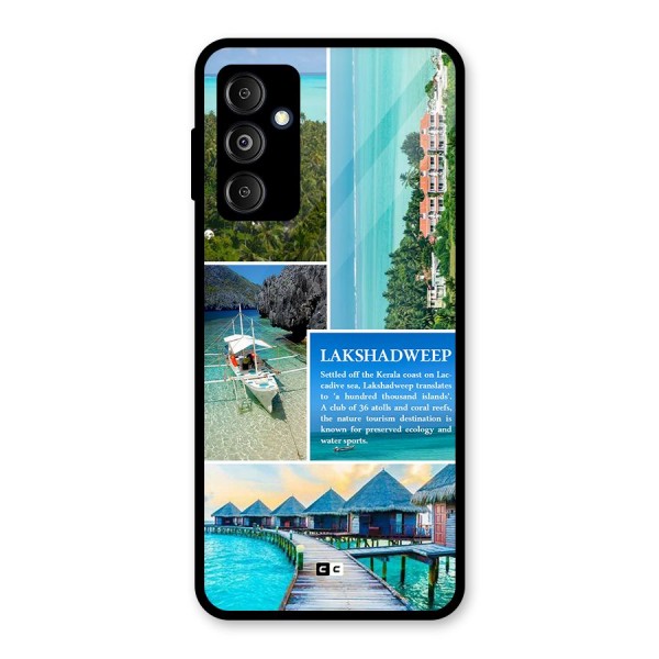 Lakshadweep Collage Glass Back Case for Galaxy M14 5G