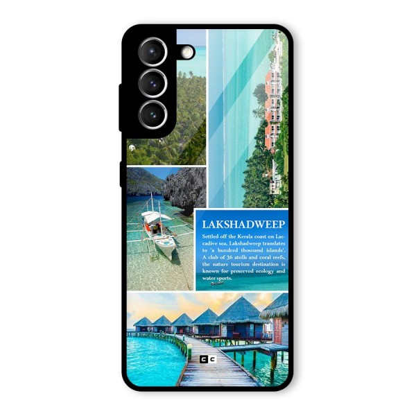 Lakshadweep Collage Glass Back Case for Galaxy S21 5G