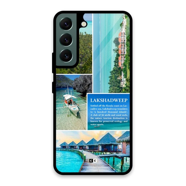 Lakshadweep Collage Glass Back Case for Galaxy S22 5G