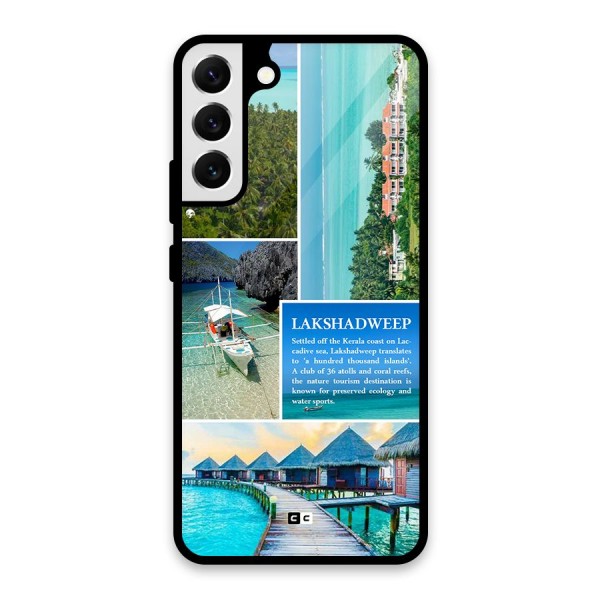 Lakshadweep Collage Glass Back Case for Galaxy S22 Plus 5G