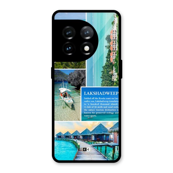 Lakshadweep Collage Glass Back Case for OnePlus 11