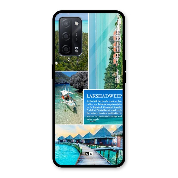 Lakshadweep Collage Glass Back Case for Oppo A53s 5G