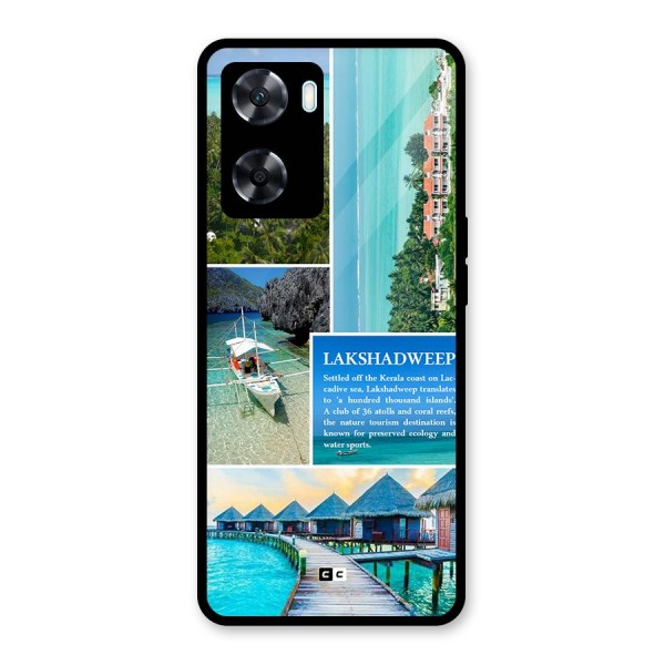 Lakshadweep Collage Glass Back Case for Oppo A77s