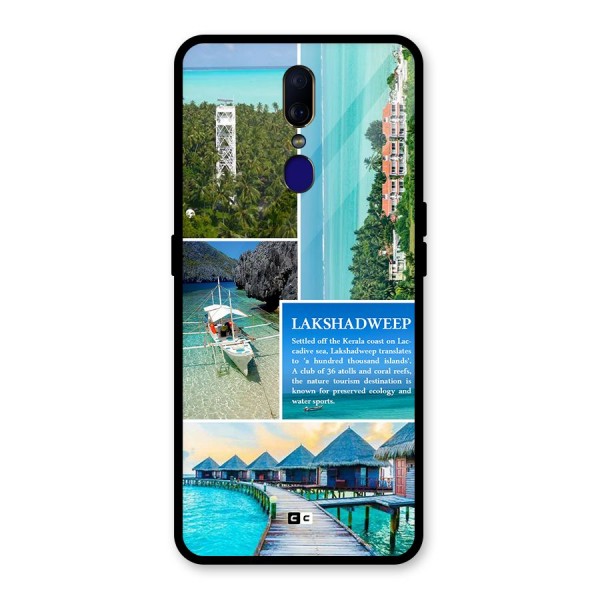 Lakshadweep Collage Glass Back Case for Oppo F11