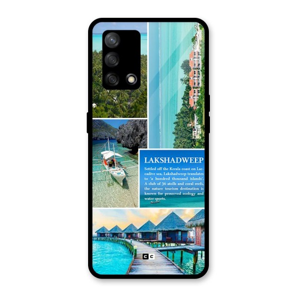 Lakshadweep Collage Glass Back Case for Oppo F19